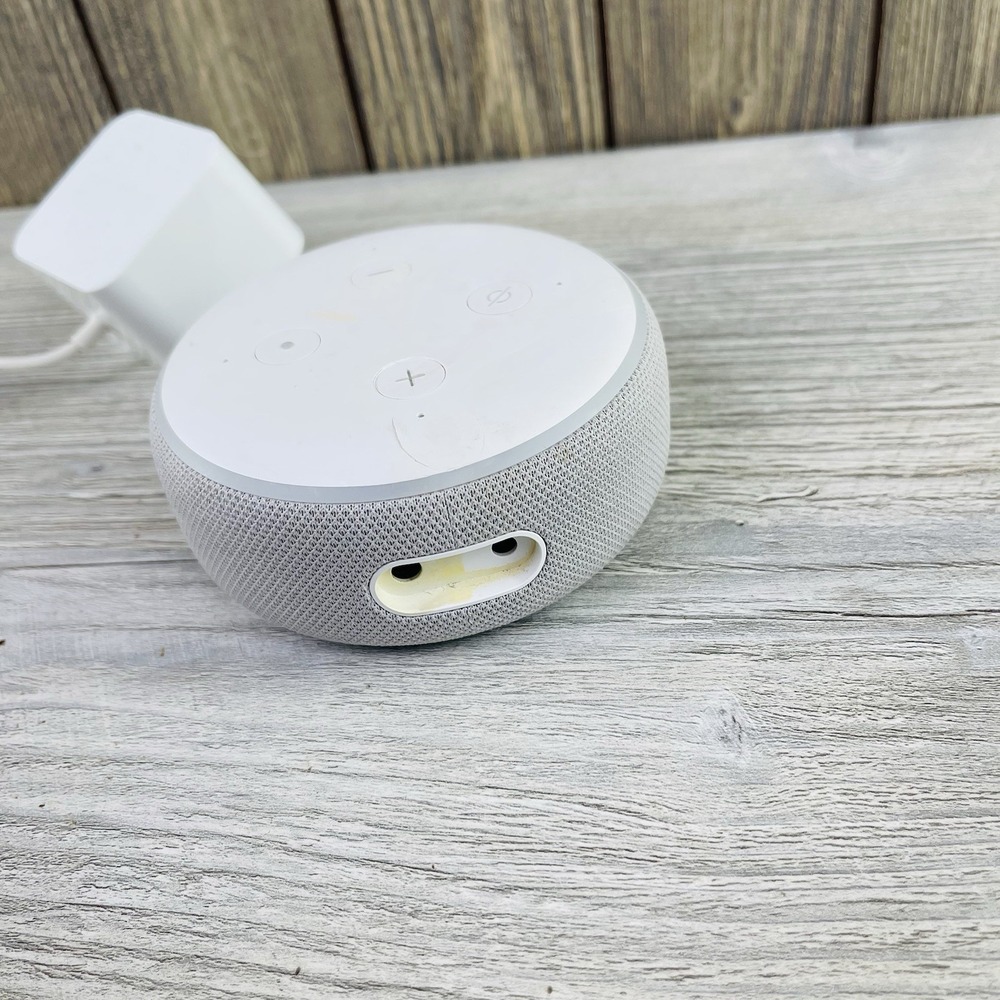 Amazon Echo Dot 3rd Gen D9N29T Smart Speaker White Gray With Power Cord TESTED - Picture 6 of 12
